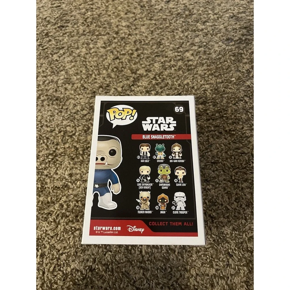 Funko Pop Star Wars Blue‎ Snaggletooth 69 Smugglers Bounty Exclusive Bobble-Head